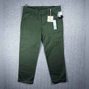 Kut From The Kloth Siena Cropped Pants Trousers Stitch Fix Green Women’s Size 10